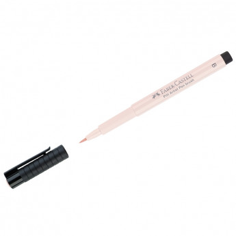 Ручка капиллярная Faber-Castell 'Pitt Artist Pen Brush' цвет 114 нежно-розовый, кистевая, 10 шт/в уп