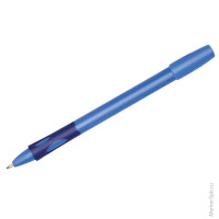 Ручка шариковая "LeftRight", для правшей, синяя, 0,8мм, грип, голубой корпус