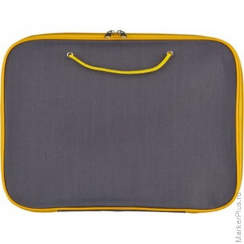 Папка на молнии с ручками офисн. А4 ассорти, нейлон 85-41