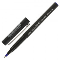 Ручка-роллер PENTEL "Document Pen", СИНЯЯ, корпус черный, узел 0,5 мм, линия письма 0,25 мм, MR205-C
