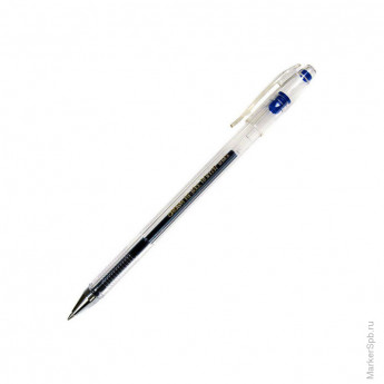 Ручка гелевая голубая, 0,7мм, 12 шт/в уп