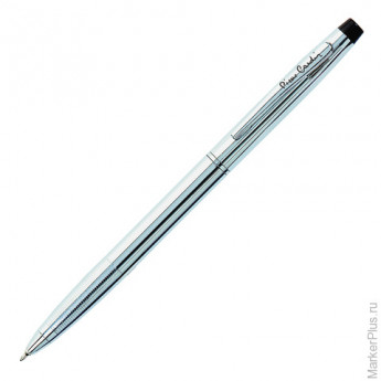 Ручка шариковая PIERRE CARDIN GAMME (Пьер Карден), корпус серебристый, латунь, хром, PC0804BP, синяя