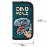 Пенал ПИФАГОР, 2 отделения, ламинированный картон, 19х11 см, "Dino world", 272249 Пенал ПИФАГОР, 2 отделения, ламинированный картон, 19х11 см, "Dino world", 272249