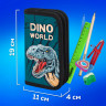 Пенал ПИФАГОР, 2 отделения, ламинированный картон, 19х11 см, "Dino world", 272249 Пенал ПИФАГОР, 2 отделения, ламинированный картон, 19х11 см, "Dino world", 272249