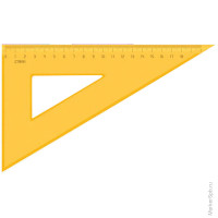 Треугольник 30гр, 18см, прозрачный флуоресцентный, 4 цвета 20 шт/в уп