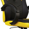Кресло игровое Helmi HL-S07 'Boost', экокожа/ткань черная/желтая