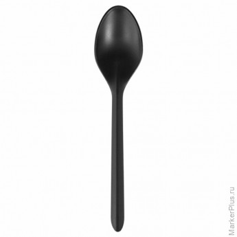 Ложка столовая одноразовая полипропиленовая 173 мм, черная, ПРЕМИУМ, ВЗЛП, 4033Ч