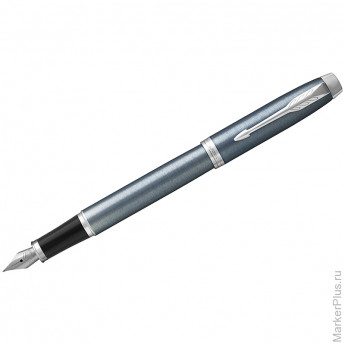 Ручка перьевая Parker "IM Light Blue Grey CT" синяя, 0,8мм, подар. уп.