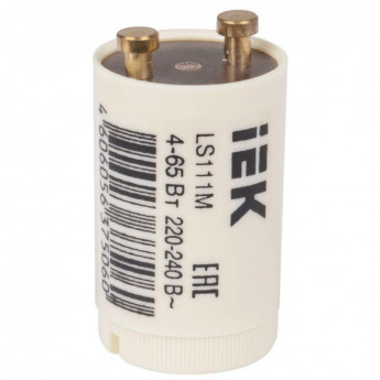 Стартер IEK LS111M 4-65Вт 220-240В 25шт/уп LLD111-LS-65, комплект 25 шт