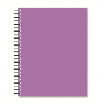 Бизнес-тетрадь А5,96л,кл,спир,пласт,тон.бл. Attache Bright colours Сиренев