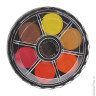 Краски акварельные KOH-I-NOOR, 12 цветов, черная круглая пластиковая коробка, без кисти, 017150300000