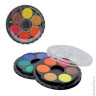 Краски акварельные KOH-I-NOOR, 12 цветов, черная круглая пластиковая коробка, без кисти, 017150300000