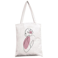 Сумка-шоппер Арт и Дизайн "Lady's bag", 35*42см., белая, шелкография