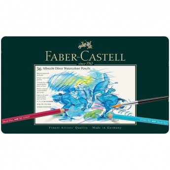 Карандаши акварельные художественные Faber-Castell 'Albrecht D?rer', 36цв, метал. коробка