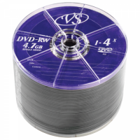 Диски DVD-RW, VS, 4,7 Gb, 4x 50 шт., Bulk, VSDVDRWB5001, комплект 50 шт