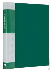 Папка с зажимом "Standard", 17мм, 700мкм, зеленая