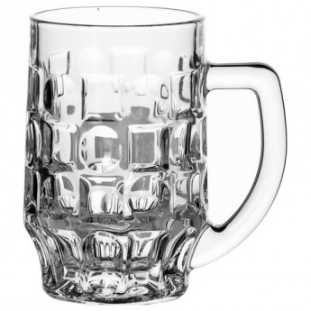 Набор кружек для пива, 2 шт., объем 500 мл, фактурное стекло, 'Pub', PASABAHCE, 55289, комплект 2 шт