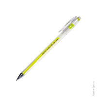 Ручка гелевая желтая, 0,7мм 12 шт/в уп