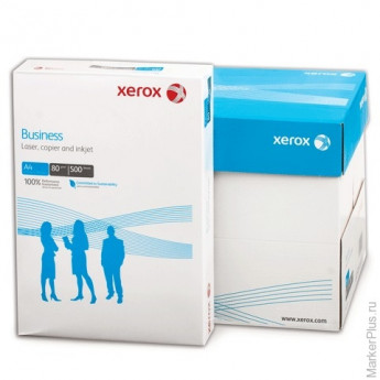 Бумага офисная XEROX BUSINESS, А4, 80 г/м2, 500 л., марка В, белизна 164%, 003R91820