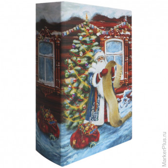 Декоративная шкатулка "Дед Мороз со списком" 17*11*5 см