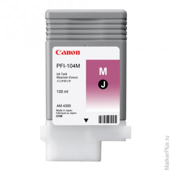 Картридж струйный CANON (PFI-104M) iPF650/655/750/755/760/765, пурпурный, оригинальный, 130 мл, 3631