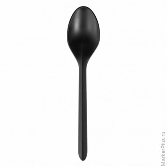 Ложка чайная одноразовая полипропиленовая 125 мм, черная, ПРЕМИУМ, ВЗЛП, 4034Ч