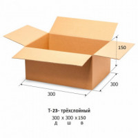 Короб картонный 300x300x150мм, Т-23 бурый 10 шт/уп, комплект 10 шт