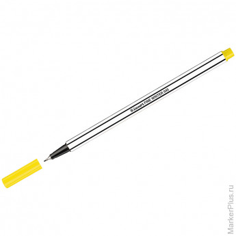 Ручка капиллярная Luxor 'Fine Writer 045' желтая, 0,8мм, 10 шт/в уп