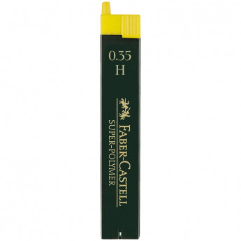 Грифели для механических карандашей Faber-Castell "Super-Polymer", 12шт., 0,35мм, H, 12 шт/в уп