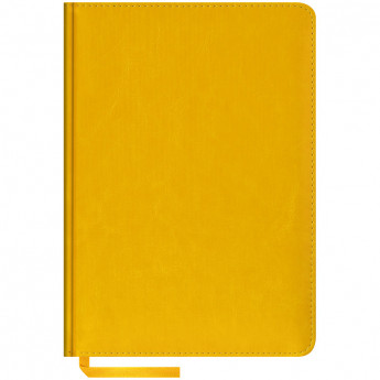 Ежедневник недатированный А5, 160л., кожзам, "Sarif", желтый