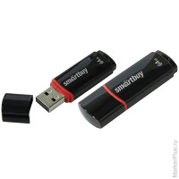Память Smart Buy 'Crown' 64GB, USB 2.0 Flash Drive, черный