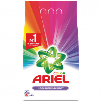 Стиральный порошок для машинной стирки Ariel 'Color', 3кг