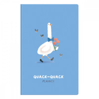 Планер недатированный, 32л., 135*210мм, на скобе MESHU 'Quack-Quack', матовая ламинация, выборочный лак