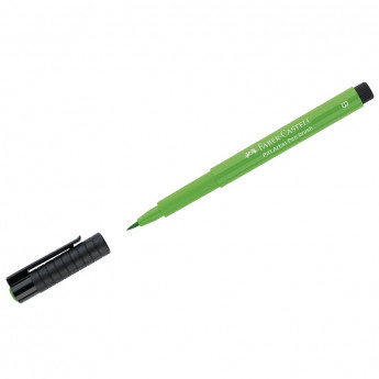 Ручка капиллярная Faber-Castell 'Pitt Artist Pen Brush' цвет 112 зеленая листва, кистевая, 10 шт/в уп