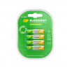 Батарейки аккумуляторные GP ReEnergy Ni-Mh мизинчиковые КОМПЛЕКТ 4 шт., ААА (HR03), 950 mAh, 100AAAHCRGY, 100AAAHCRGY-2C Батарейки аккумуляторные GP ReEnergy Ni-Mh мизинчиковые КОМПЛЕКТ 4 шт., ААА (HR03), 950 mAh, 100AAAHCRGY, 100AAAHCRGY-2C