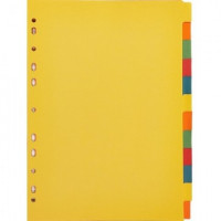Разделитель листов 1-12, цв.карт.Attache,A4