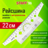 Линейка с роликом (рейсшина) 22 см, металлический ролик, картонная коробка, STAFF, 210869 Линейка с роликом (рейсшина) 22 см, металлический ролик, картонная коробка, STAFF, 210869