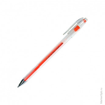Ручка гелевая оранжевая, 0,7мм, 12 шт/в уп