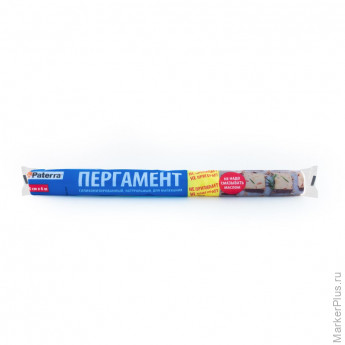 Пергамент для выпечки PATERRA силикон., 38см х 6м, белый, (209-008)
