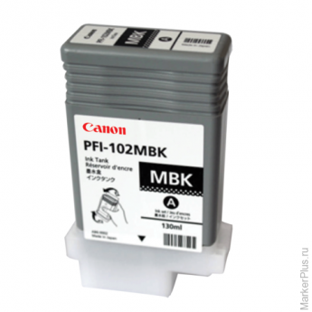 Картридж струйный CANON (PFI-102МBK) iPF500/510/F600/605/610/650/655/700, матовый, черный, оригиналь