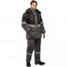Куртка рабочая зимняя з43-КУ сер/черн р.44-46/170-176