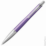 Ручка шариковая PARKER "Urban Premium Violet CT", корпус фиолетовый, анодированный алюминий, хром, 1931623, синяя