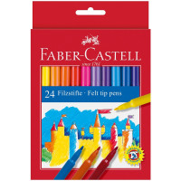 Фломастеры Faber-Castell, 24цв., смываемые, картон, европодвес