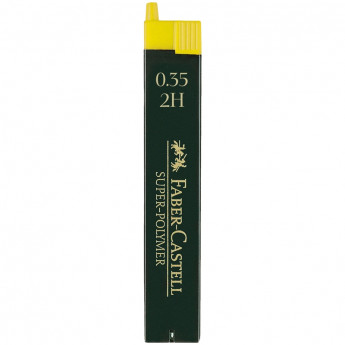 Грифели для механических карандашей Faber-Castell "Super-Polymer", 12шт., 0,35мм, 2H 12 шт/в уп