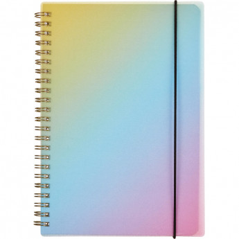 Бизнес-тетрадь Attache Selection Rainbow A5 80л,клетка,спираль145х208мм