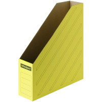 Накопитель-лоток архивный OfficeSpace (микрогофрокартон), ширина 75мм, желтый, 15 шт/в уп