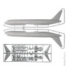 Модель для склеивания НАБОР САМОЛЕТ, "Авиалайнер пассажирский Боинг 767-300", 1:144, ЗВЕЗДА, 7005П