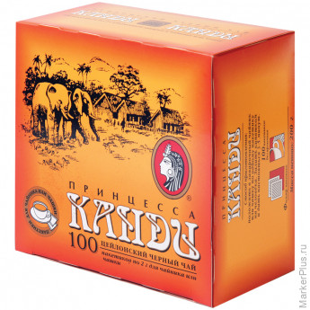 Чай Принцесса Канди, черный, 100 пакетиков по 2г