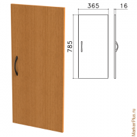 Дверь ЛДСП низкая "Фея", 365х16х785 мм, цвет орех милан, ДФ13.5