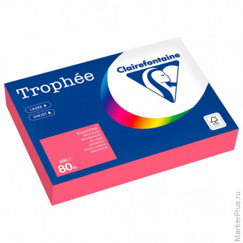 Бумага цветная CLAIREFONTAINE, А4, 80 г/м2, 500 л., пастель, розовый, 1997PC Бумага цветная CLAIREFONTAINE, А4, 80 г/м2, 500 л., пастель, розовый, 1997PC